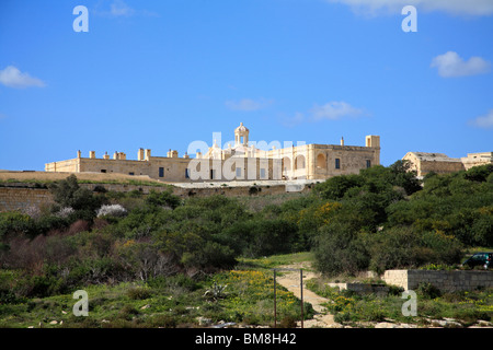 Fort de l'île de Manoel, La Valette, Malte. Point d'Dragutt Banque D'Images