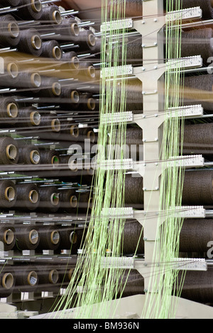 Revêtement en tissu, tissage, ministère de l'usine se détendre creel Banque D'Images