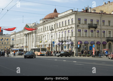 Maison sur l'avenue Nevsky à Saint-Pétersbourg. La Russie Banque D'Images