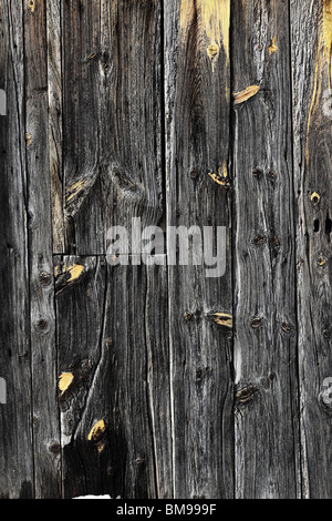 De porte en bois gris texture background Banque D'Images