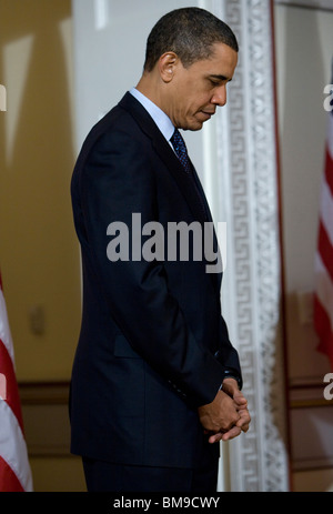 20 mars 2009 – Washington, D.C. – le président Barack Obama et le vice-président Joe Biden prononcera des observations sur les représentants de la Conférence nationale des assemblées législatives d'État. Banque D'Images