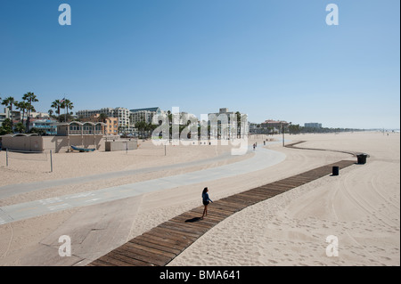 La plage de Santa Monica en Californie USA Banque D'Images