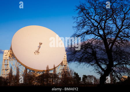 Le radiotélescope de Jodrell Bank dans Cheshire UK Banque D'Images