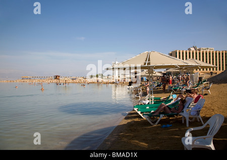 Plage de la Mer Morte - Israel Banque D'Images