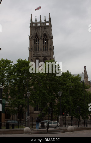 La Cathédrale et l'église paroissiale de St George, Doncaster, également connu sous le nom de Doncaster Minster. Banque D'Images