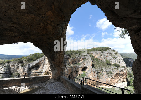 Fenêtre du diable / Ventano del Diablo, Serrania de Cuenca, Castille-La Manche, Espagne Banque D'Images