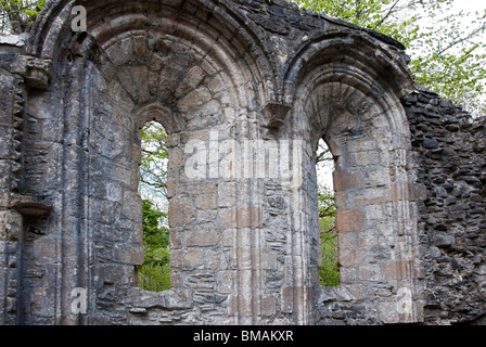 Les ruines du château du 13e siècle chapelle près de Dunstaffnage Oban Argyll Ecosse Lorn Banque D'Images