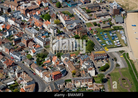 Harwich en Essex UK à partir de l'air Banque D'Images