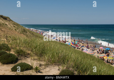 Plage Marconi, Wellfleet, Cape Cod, Massachusetts, États-Unis. Banque D'Images