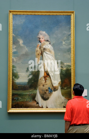 Elizabeth Farren, plus tard Comtesse de Derby, 1790, par Sir Thomas Lawrence, Metropolitan Museum of Art, New York City Banque D'Images