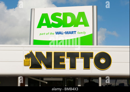 L'Asda annonce le rachat de Netto sur 26.05.10 Image prise 28.05.10 Banque D'Images