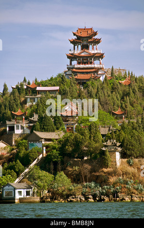 Pavillon Tiajing Dali Erhai Ha Chine Yunnan Banque D'Images