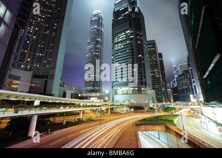 Hong Kong at night Banque D'Images