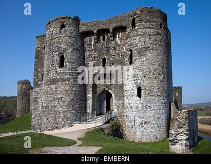 Ruine de château de Kidwelly Carmarthenshire Wales UK Banque D'Images