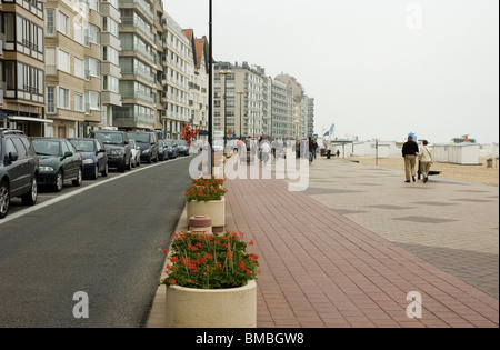 Côte de Knokke en Belgique. Photo D.V. Banque D'Images