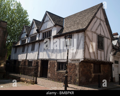 La Guildhall sur l'île de Saint Martin à l'Ouest dans le centre-ville de Leicester, Leicestershire Angleterre UK Banque D'Images