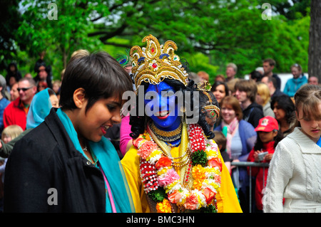 Hare Krishna 2010 Carnaval de Luton Banque D'Images