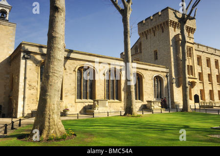 Chapelle Royale de St Peter ad Vincula à la Tour de Londres - Londres, Royaume-Uni Banque D'Images