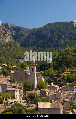 San Bartolome église du xiiie siècle dans la ville de Valldemossa Majorque Majorque Espagne en été Europe EU Banque D'Images