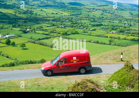 Royal Mail poster van sur le Longmynd, Shropshire Banque D'Images