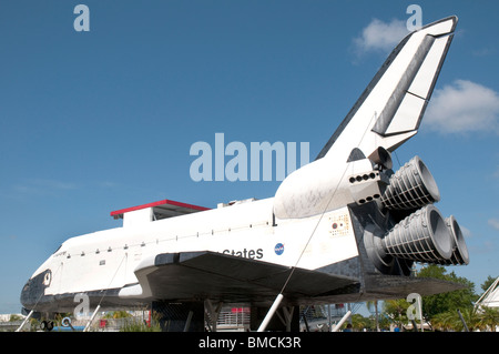 Replica full size navette aéroport au centre spatial Kennedy, à Cap Canaveral, Floride, USA Banque D'Images