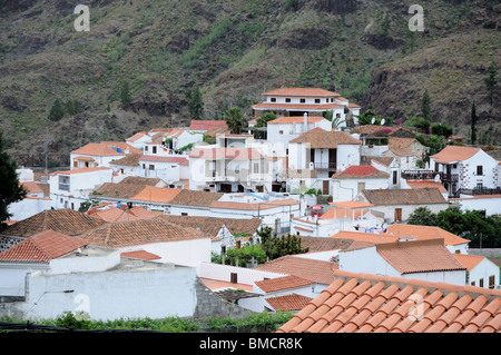 Fataga Village sur la grande île des Canaries, Espagne Banque D'Images
