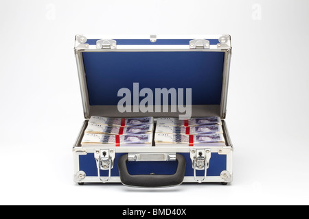 Notes de 20 livres en bref cas Banque D'Images