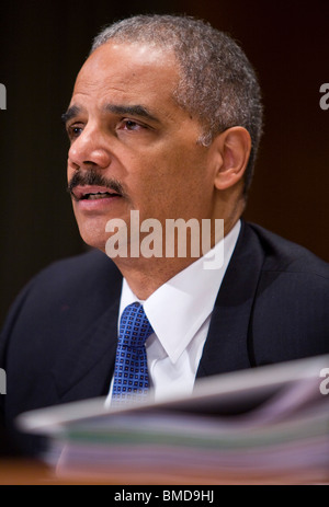 Procureur général des États-Unis, Eric Holder. Banque D'Images