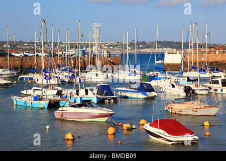 Le port de Saint Aubin, Jersey, Channel Island, United Kingdom Banque D'Images