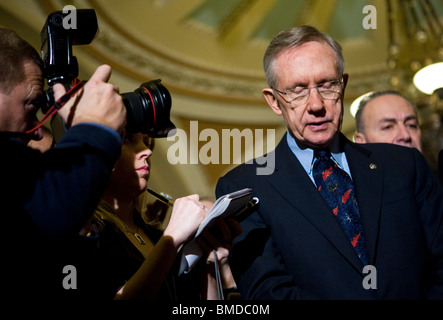 United States le chef de la majorité au Sénat Harry Reid. Banque D'Images