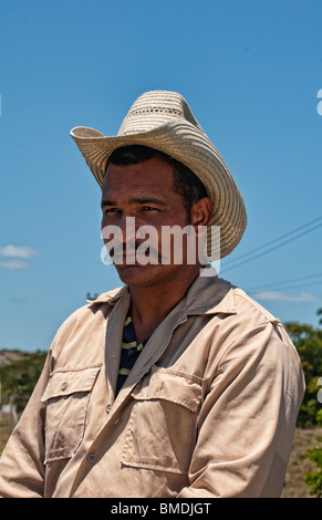 Cuban cowboy dans pays en dehors de la Trinité-Cuba Banque D'Images