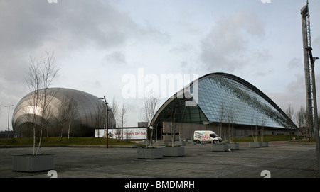 Le Centre des sciences de Glasgow Science Centre Commercial, CINÉMA IMAX et tour de Glasgow, Glasgow, Ecosse Banque D'Images