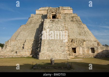 Le magicien pyramide dans Uxmal Banque D'Images