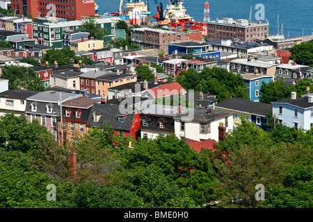 Sur les toits de St John's, Terre-Neuve, Canada Banque D'Images