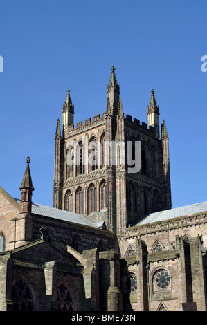 Cathédrale de Hereford, Herefordshire, Angleterre, RU Banque D'Images