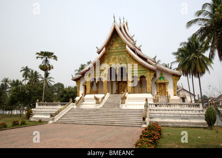 Le Haw Pha Bang, dans le sol de la Musée du Palais Royal de Luang Prabang, Laos. Banque D'Images