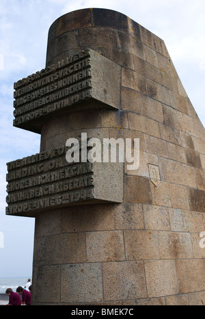 OMAHA BEACH MEMORIAL FRANCE Banque D'Images