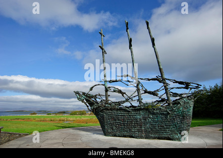 National Famine Memorial, Murrisk, Comté de Mayo, Province de Connacht, Irlande Banque D'Images