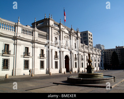 Palacio de la Moneda ou Palais de la Moneda à Santiago, Chili Banque D'Images