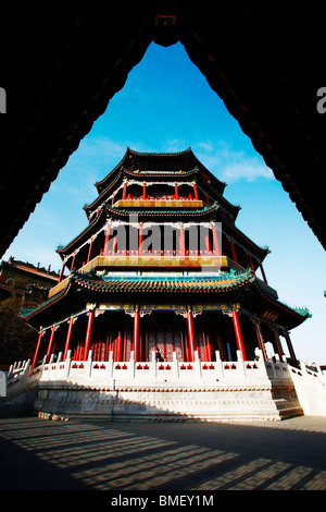 Tour de l'Encens bouddhiste, Summer Palace, Beijing, Chine Banque D'Images