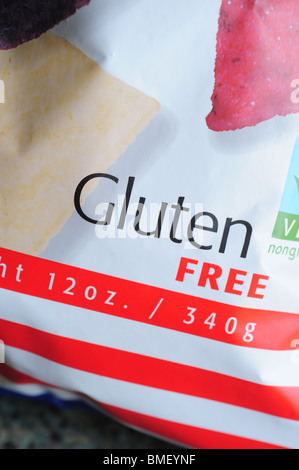 Produits alimentaires sans gluten Croustilles Banque D'Images