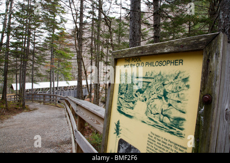 - Franconia Notch State Park, la piscine qui est situé le long de la rivière Pemigewasset dans Lincoln, New Hampshire, USA Banque D'Images