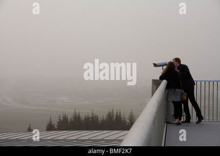 Islande - REYKJAVIK, le 4 juin 2010 : cendres volcaniques de Eyjafjallajokull est toujours autour de sud et sud-ouest de l'Islande. Banque D'Images