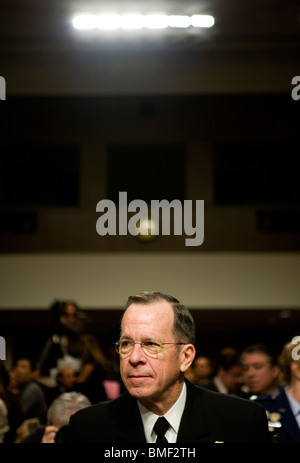 Le président de l'état-major des armées l'amiral Michael Mullen Banque D'Images