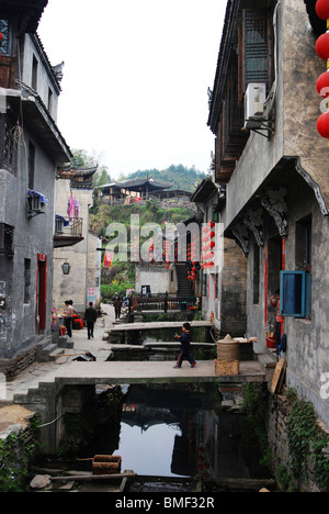 Yantou Village, Yongjia, Province de Zhejiang, Chine Banque D'Images