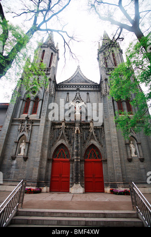 L'église Saint-Michel, Dongjiaominxiang, Beijing, Chine Banque D'Images