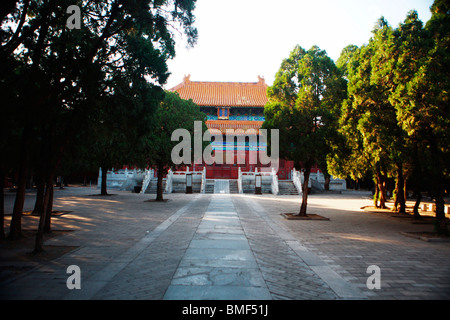 Ling'en Palace à Changling, Tombeaux des Ming, Pékin, Chine Banque D'Images