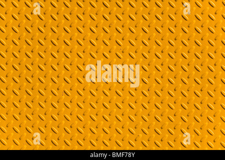 Bandes de métal jaune close up shot Banque D'Images