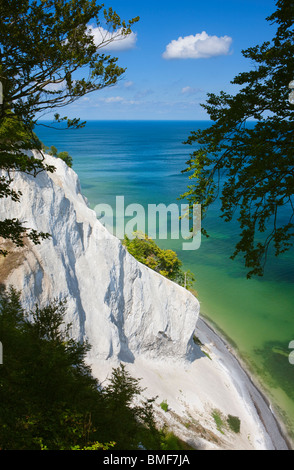 Falaises Møns Klint Møn ; ; ; le Danemark Banque D'Images