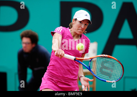 Justine Henin (BEL) participent à l'Open de France 2010 Banque D'Images